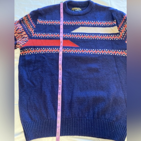 GVC Vintage Geiger Tyrol Wool Winter Sweater Men’s Size 56 - Picture 4 of 7